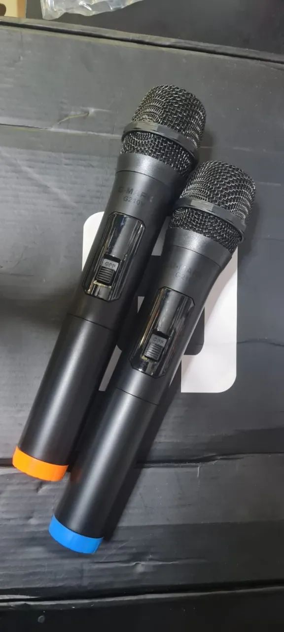 Kit Receptor com 2 Microfones Sem Fio G-MARK G210V - Foto 3