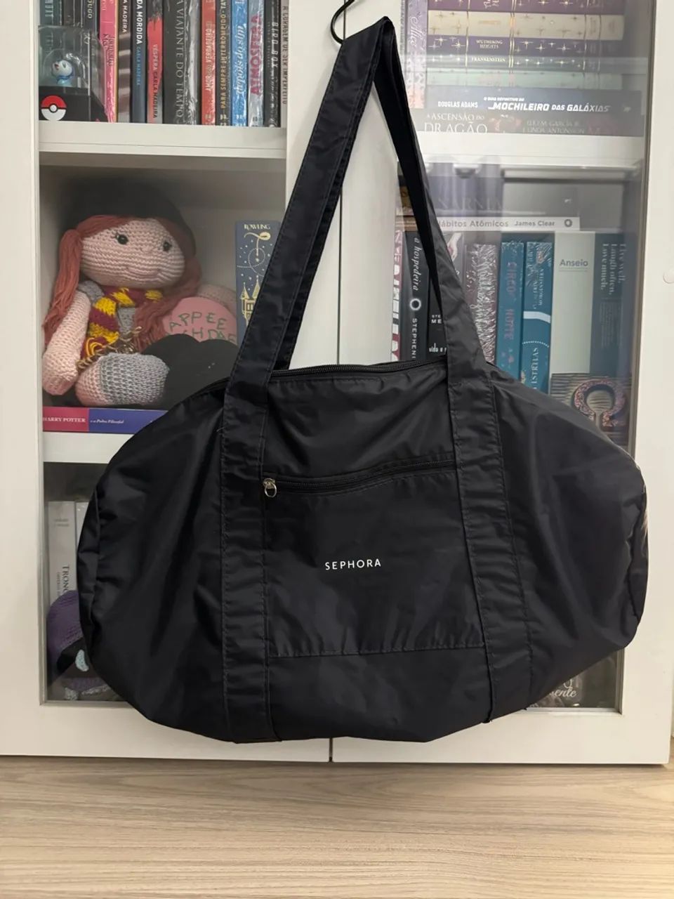 bolsa sephora preta academia