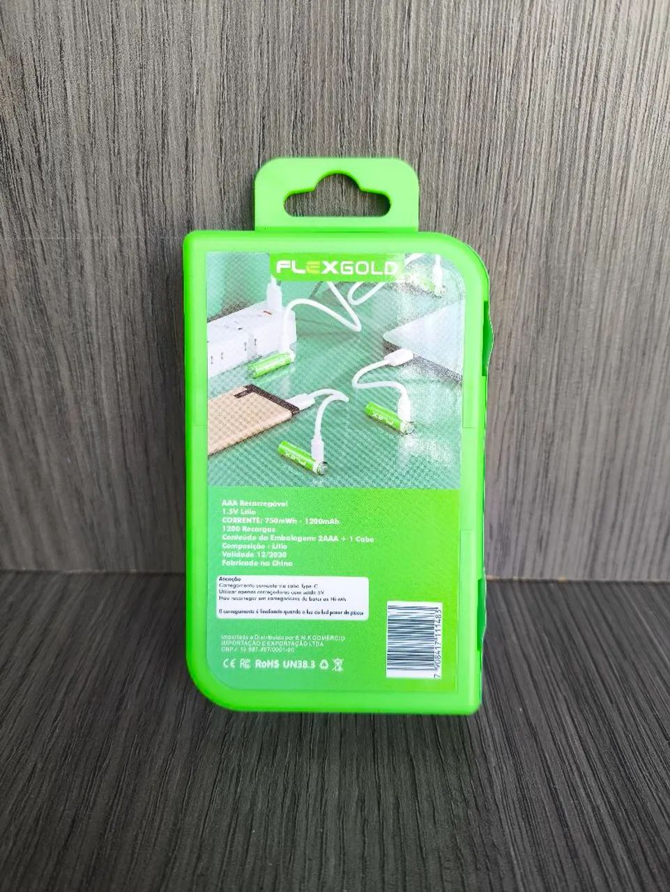 Pilha AAA Recarregável 1.5V com USB-C Carga Rápida Direta - Foto 3