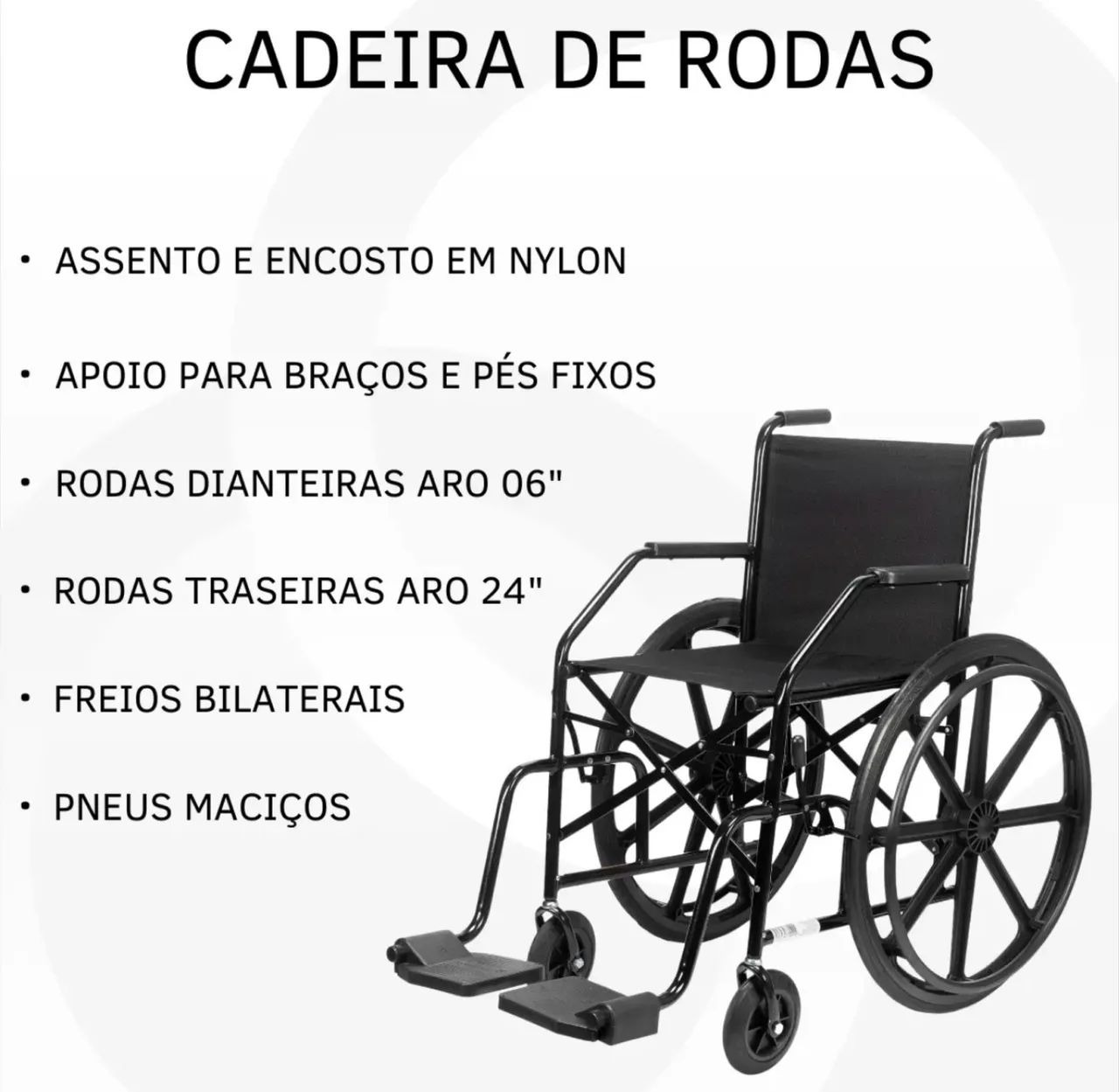 Cadeira de rodas NOVA - Foto 2