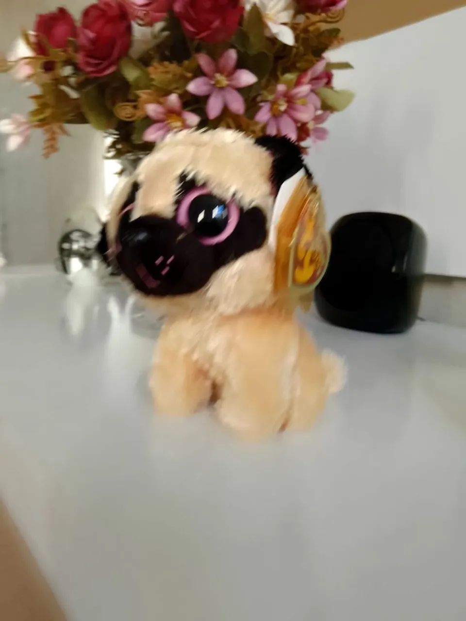 Beanie Boss Pugsly o Pug (raro e aposentado) USA - Foto 2