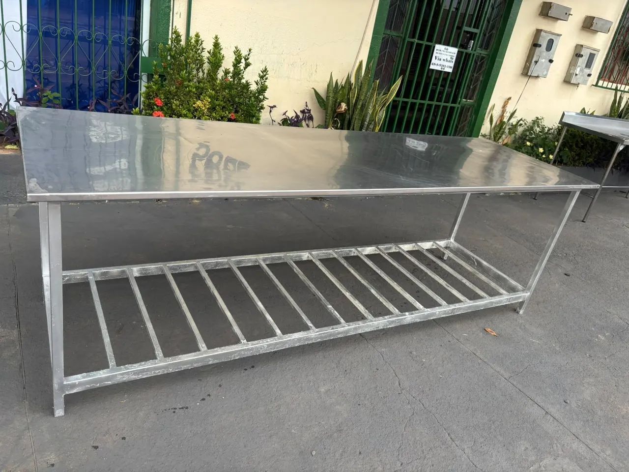 Mesa e balcão pia inox - Foto 2