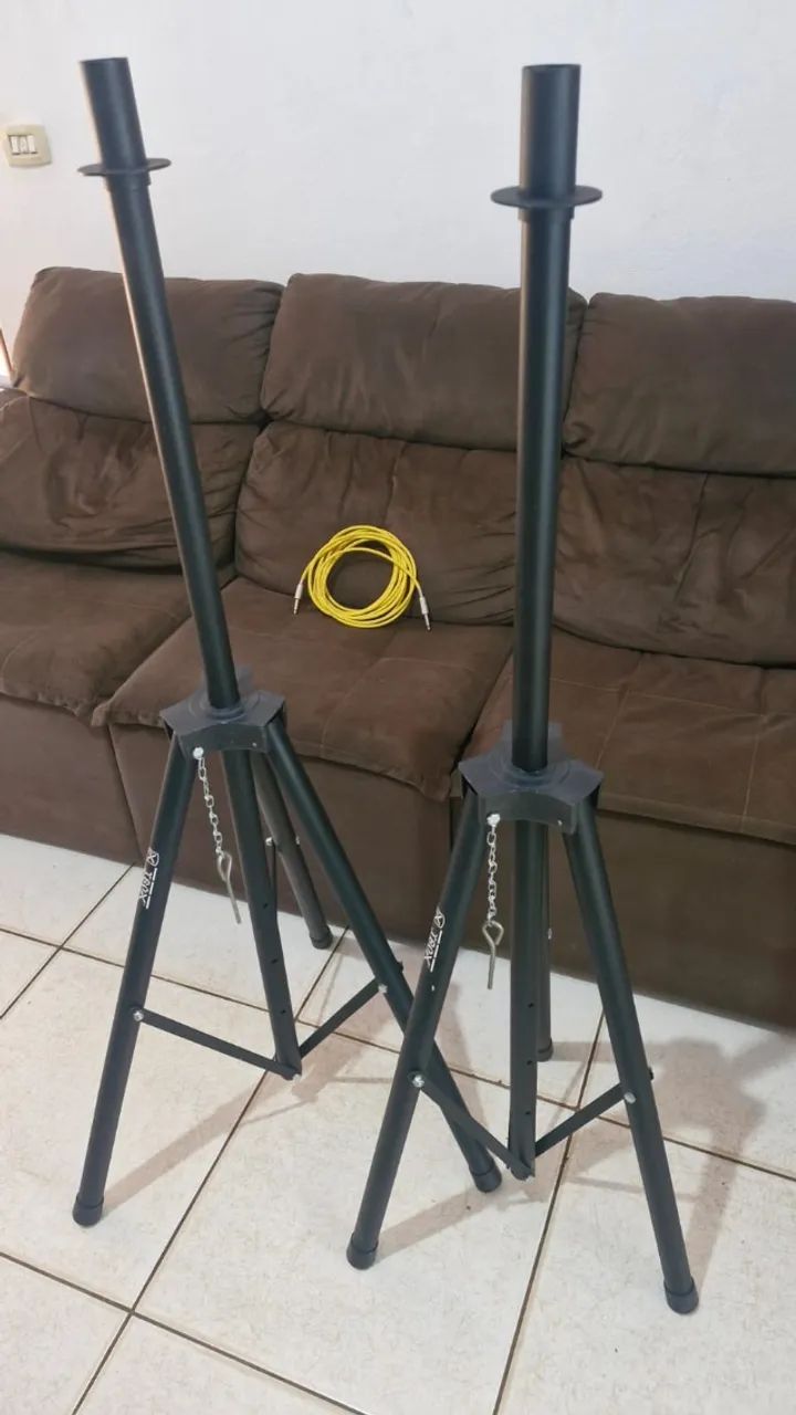 Kit Caixa Datrel 12' Ativa + Passiva 250w + 2 Tripés + Cabo - Foto 4