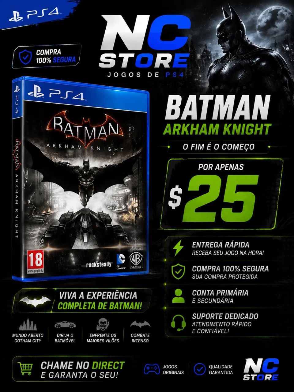 JOGOS PS4 MÍDIA DIGITAL 