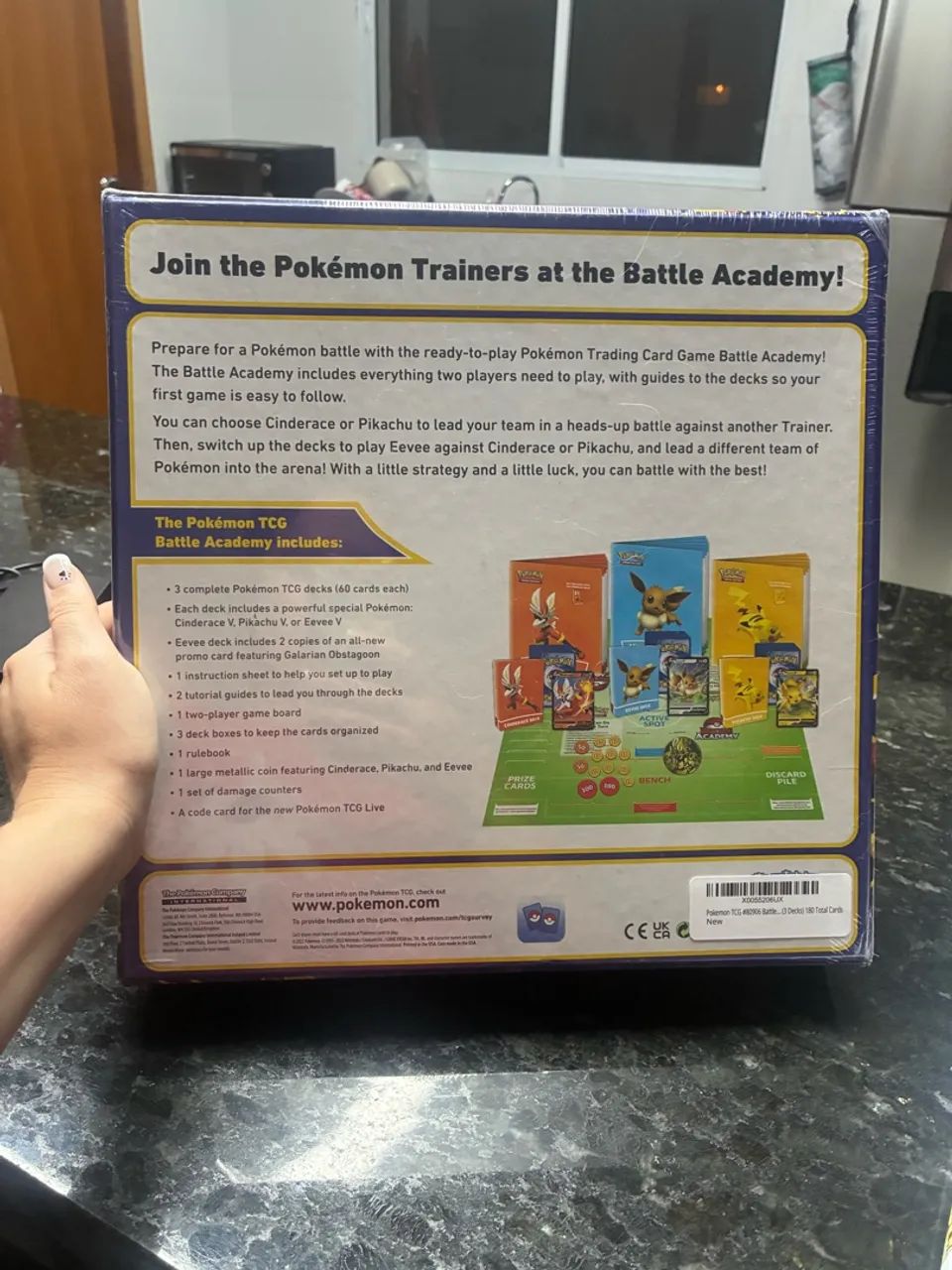 Jogo Tabuleiro Pokemon Academia Batalha Estampas Ilustradas inglês  - Foto 3