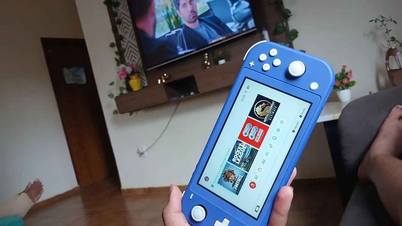 Nintendo switch lite azul 