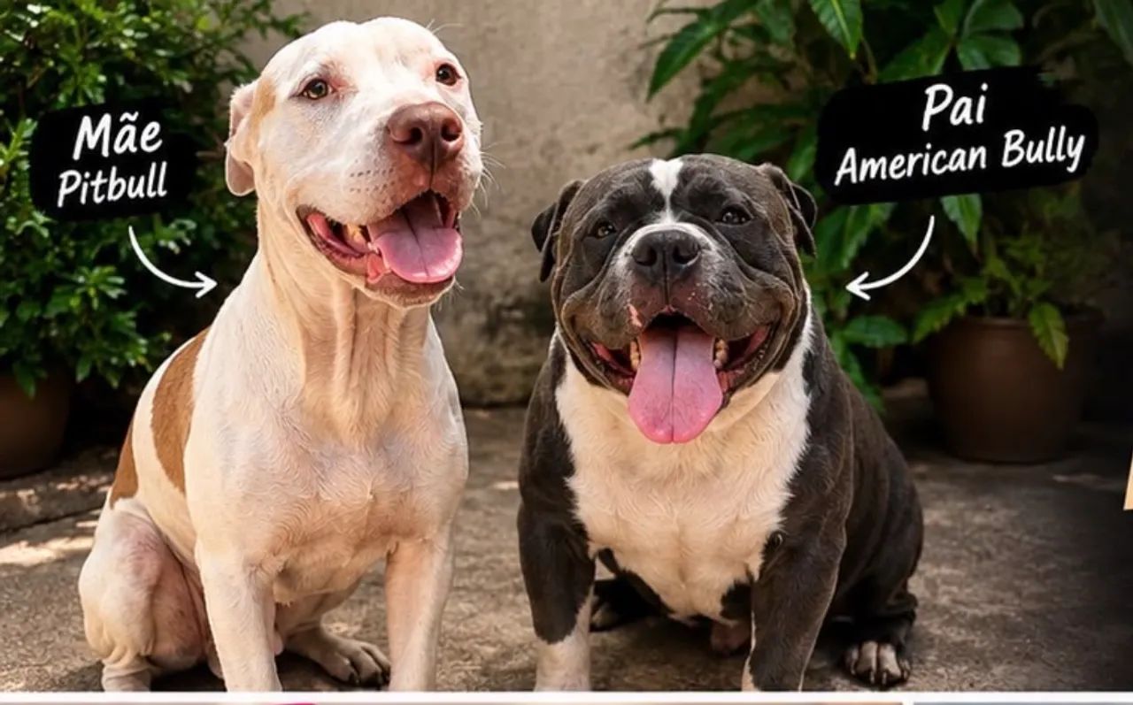 Filhotes de pitbull com american bully. - Foto 3