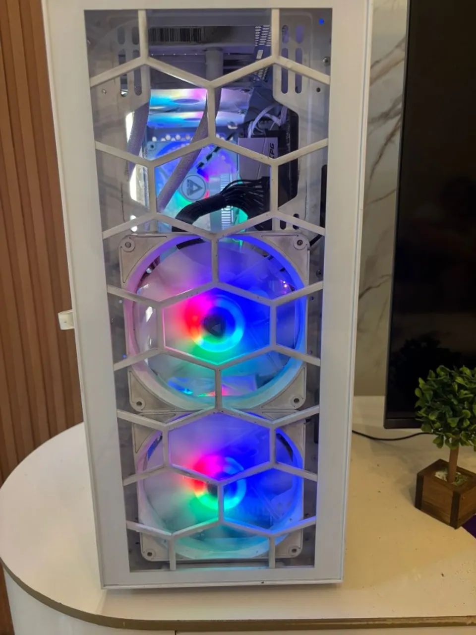 PC Gamer Full White RGB RTX 4070 + RYZEN 5 5600x - Foto 4