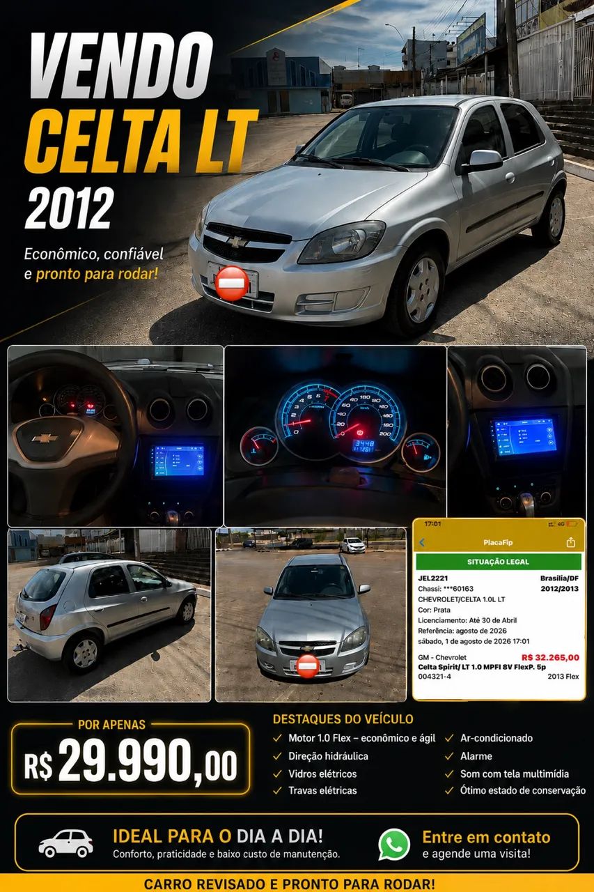 Chevrolet Celta Celta Spirit/ LT 1.0 MPFI 8V FlexP. 5p 2013