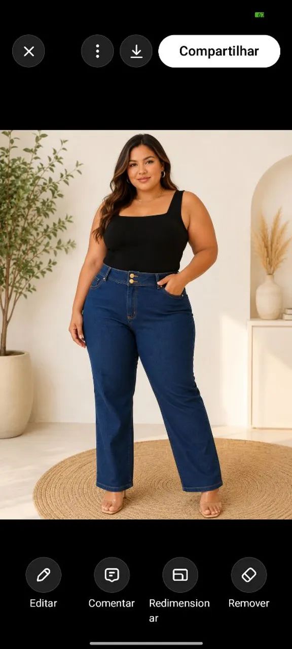 Desapego de causas plus size! Algumas usadas 2 vezes e outras nunca usadas !  - Foto 5