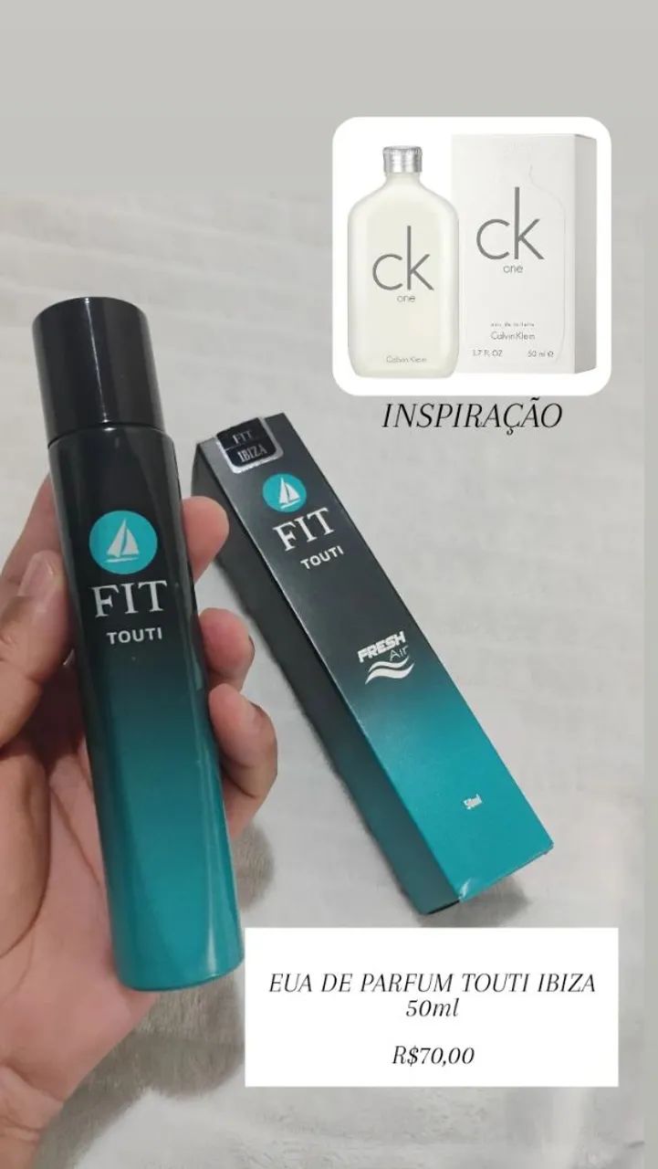 Perfume Masculino Fit Touti 50 ml