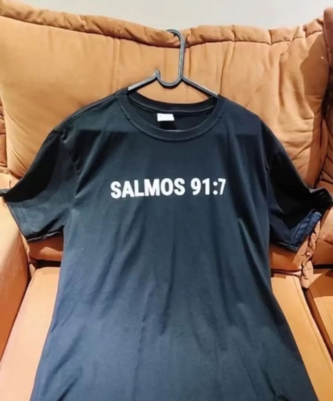 Camisa preta (G) 100% algodão - Foto 2