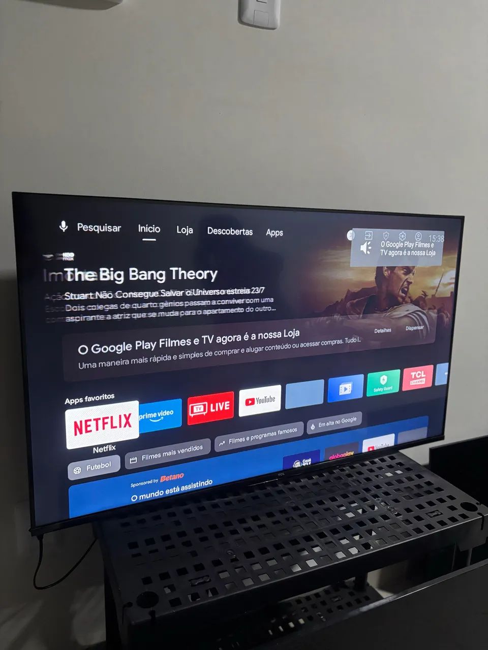TCL 43 Smart TV | Televisão Android NOVA | Pouco uso  - Foto 2