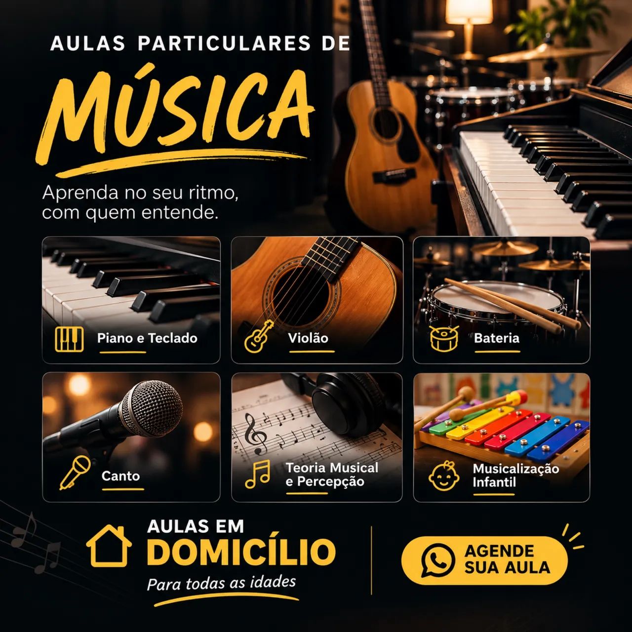 Aula de Música (particular) Niterói 