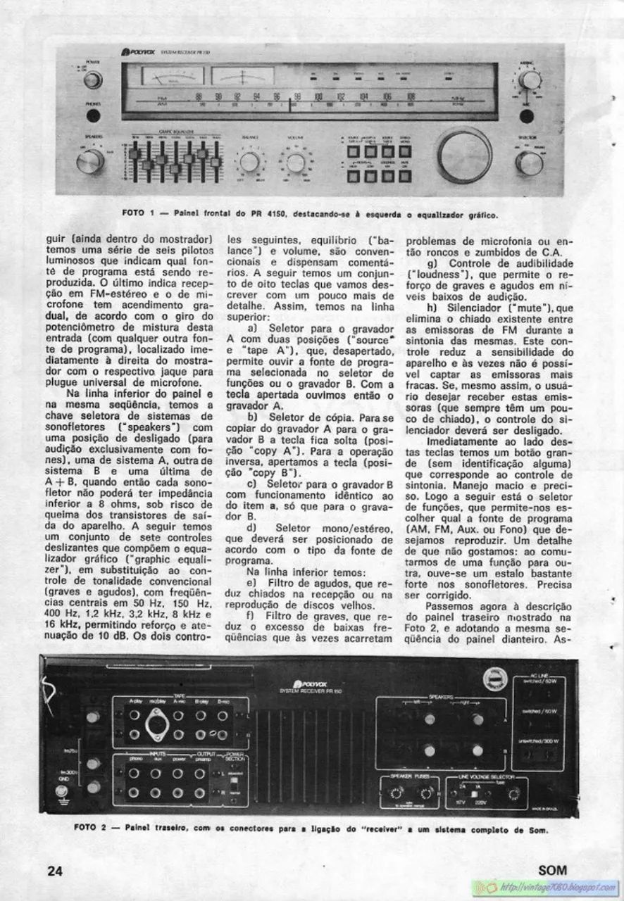 RECEIVER POLYVOX PR 4150 COM EQUALIZADOR GRÁFICO - Foto 5