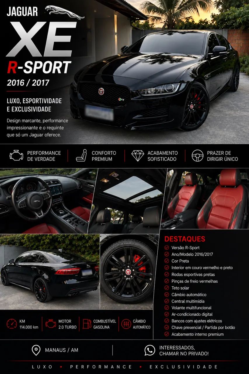 JAGUAR Xe XE 2.0 TURBOCHARGED R-SPORT AUT. 2017