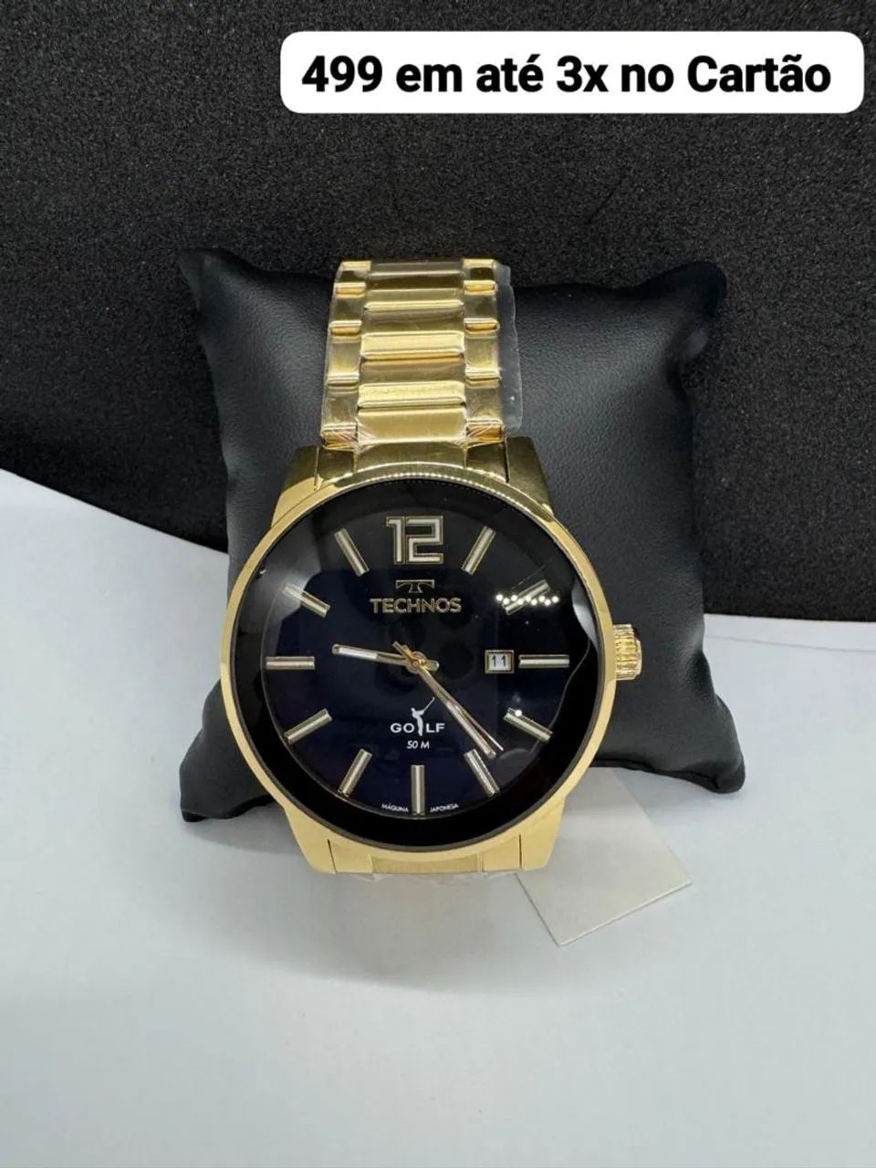 Relógio Dourado Masculino 