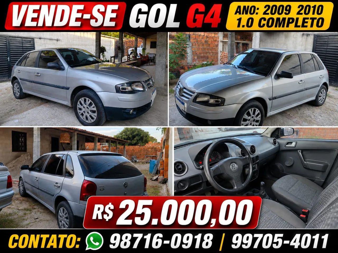 Volkswagen Gol GOL CITY (TREND)/TITAN 1.0 T. FLEX 8V 4P 2010
