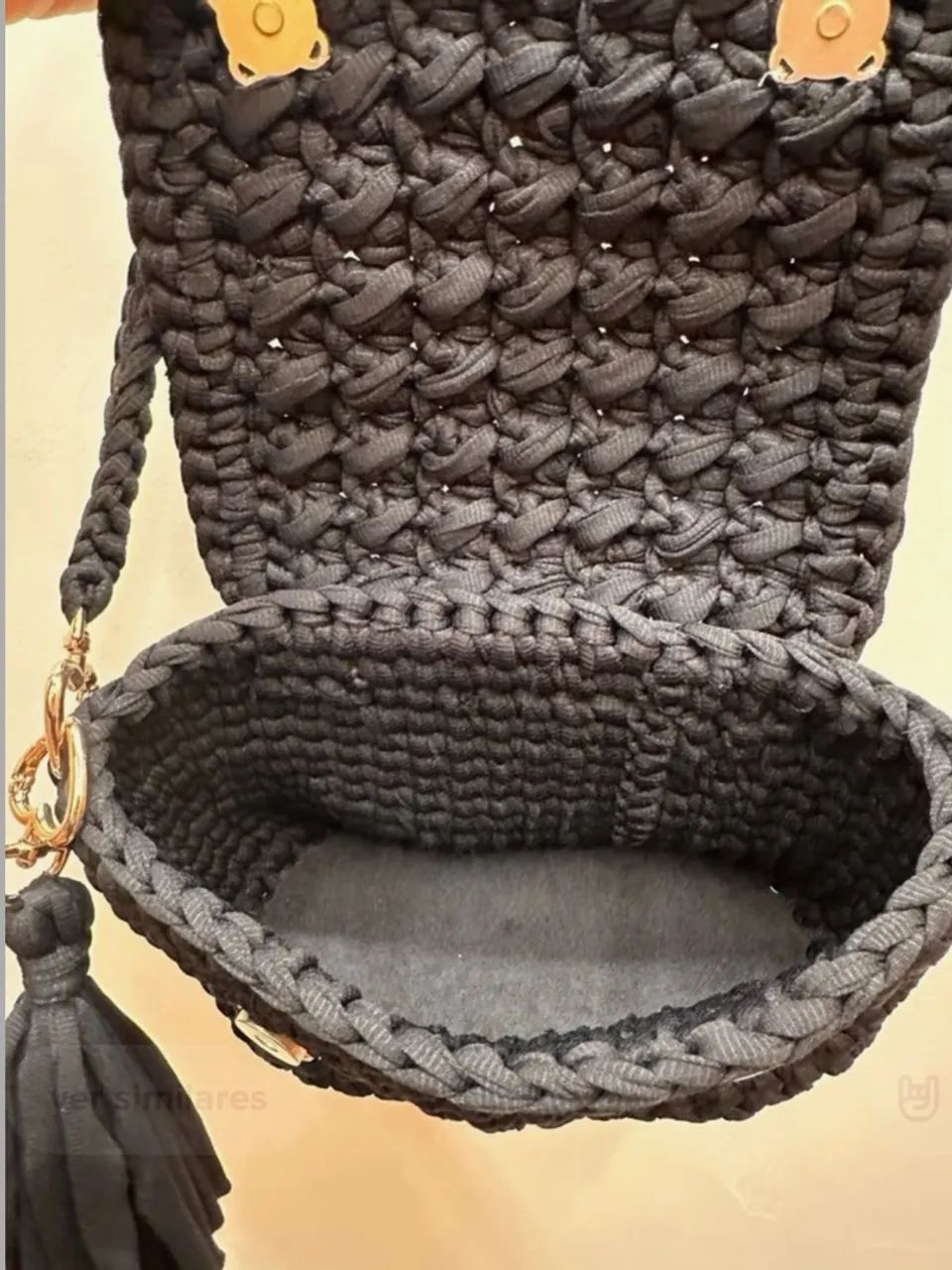 Bolsa de tricô nunca usada - Foto 2