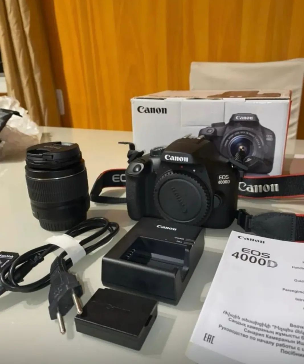 Câmera profissional T6 CÂNON Caixa completa + lente 18-55mm garantia pouquíssimo usado  - Foto 5