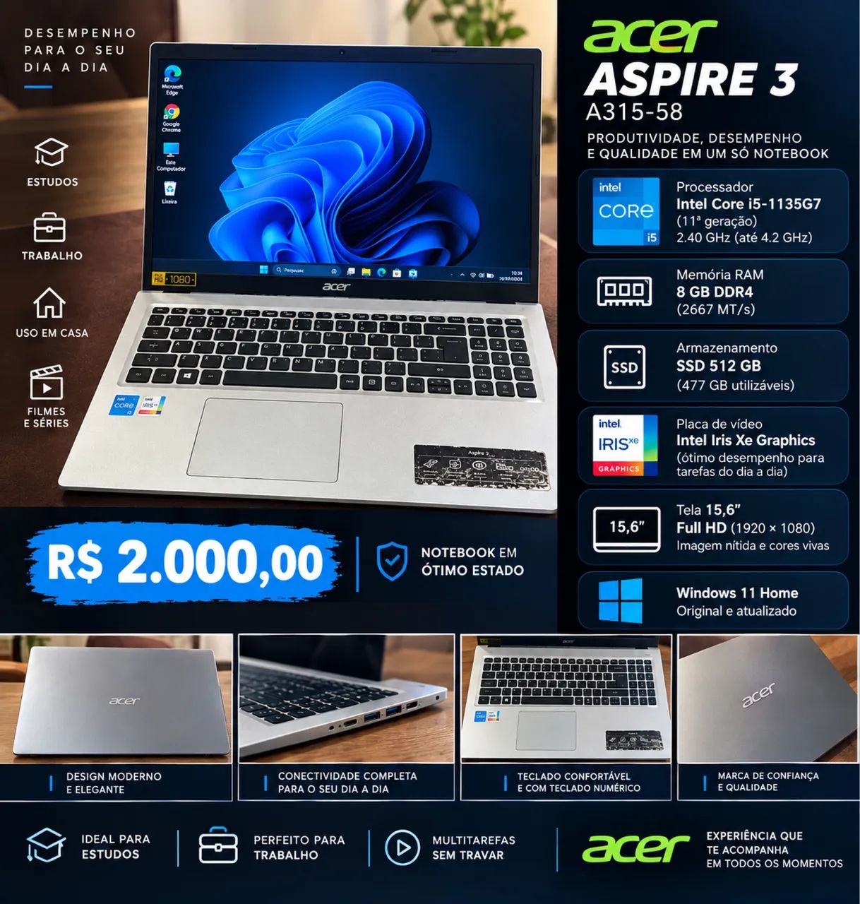 NOTEBOOK ACER ASPIRE 3 