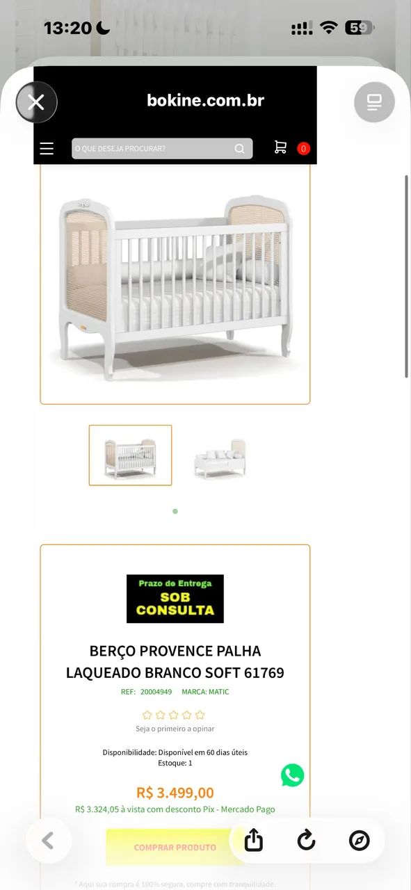 Berço infantil provençal  - Foto 4