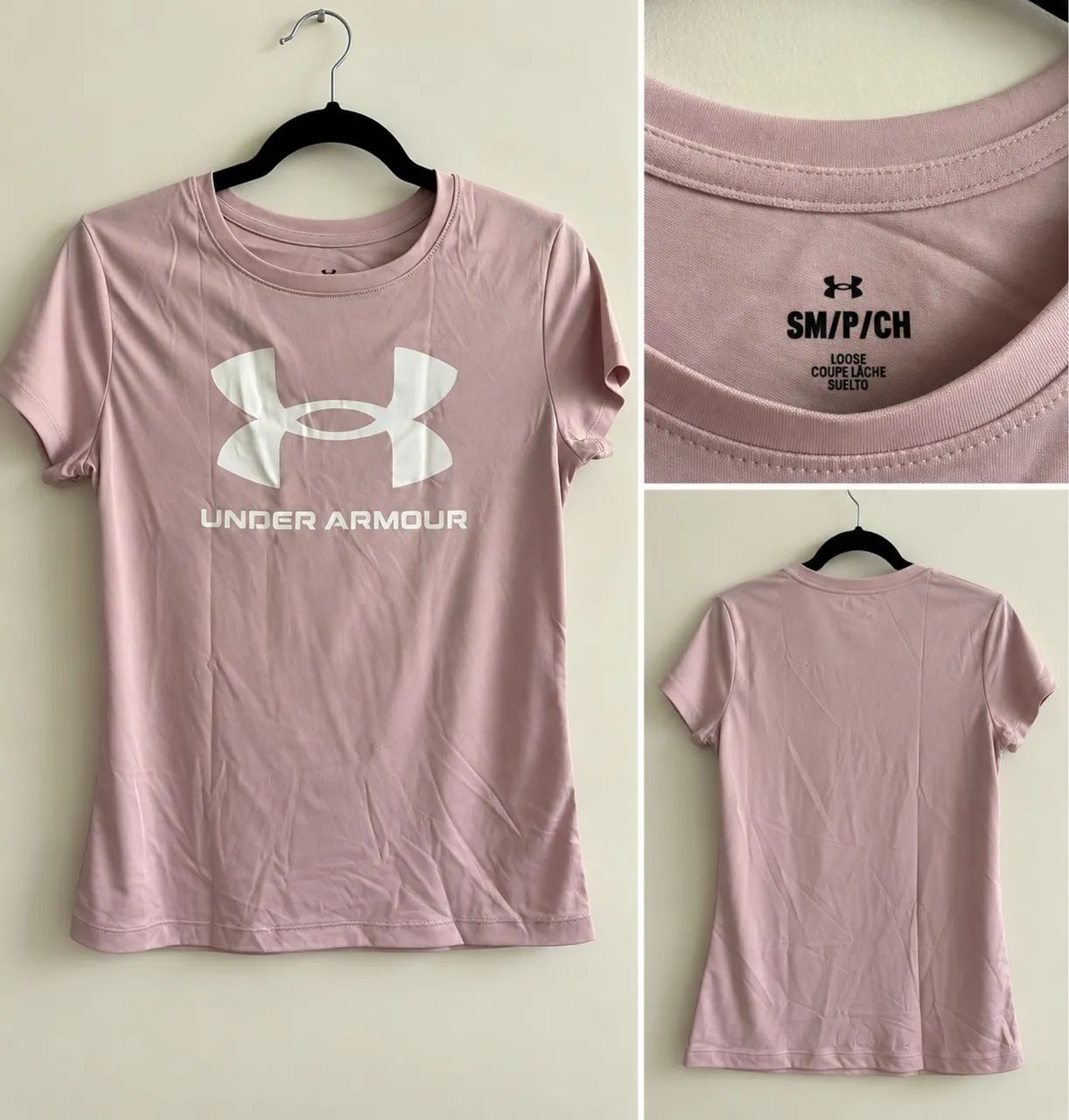 Camiseta feminina Under Armour rosa - P