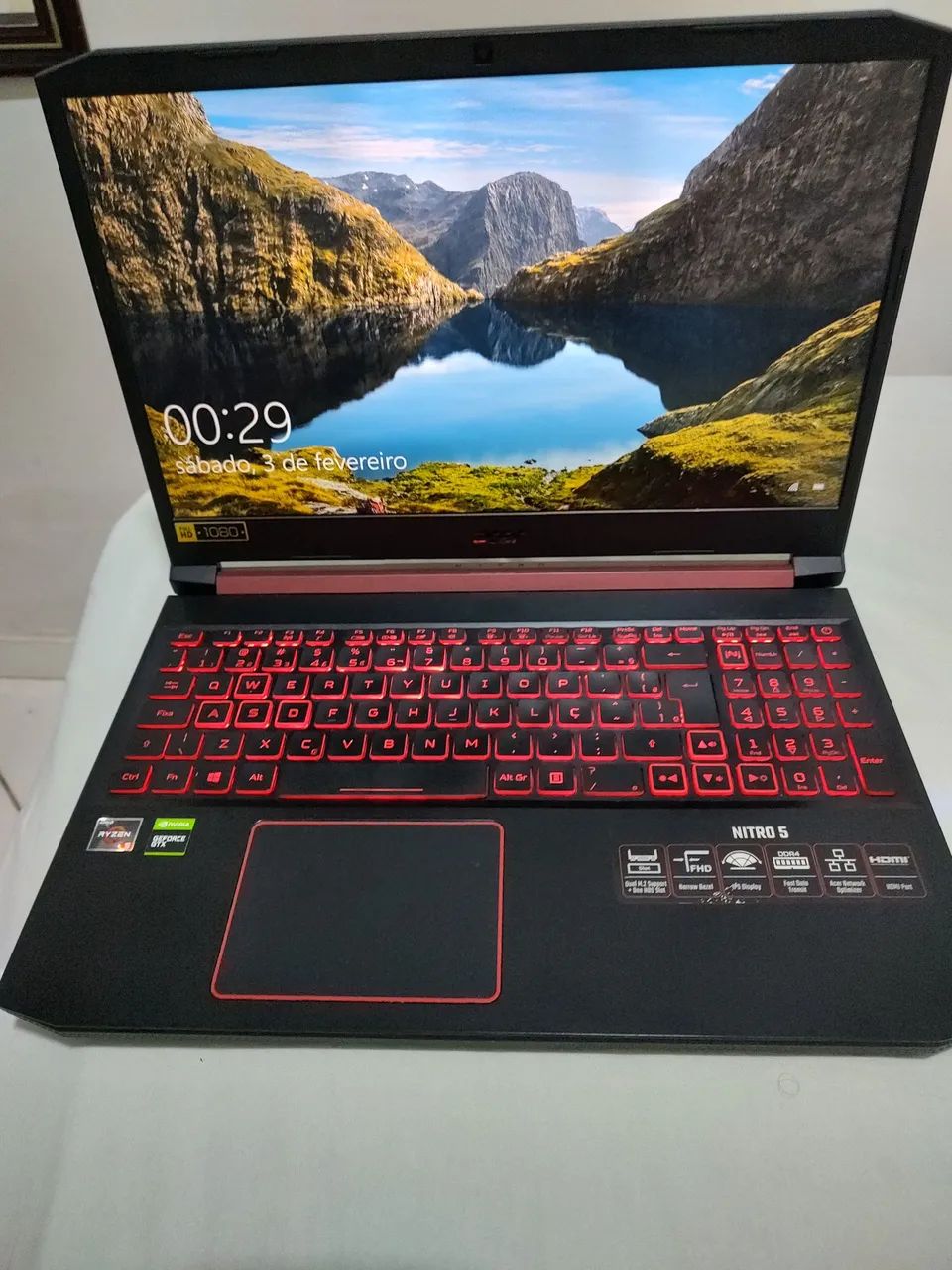 Notebook gamer Acer nitro 5 Ryzen 