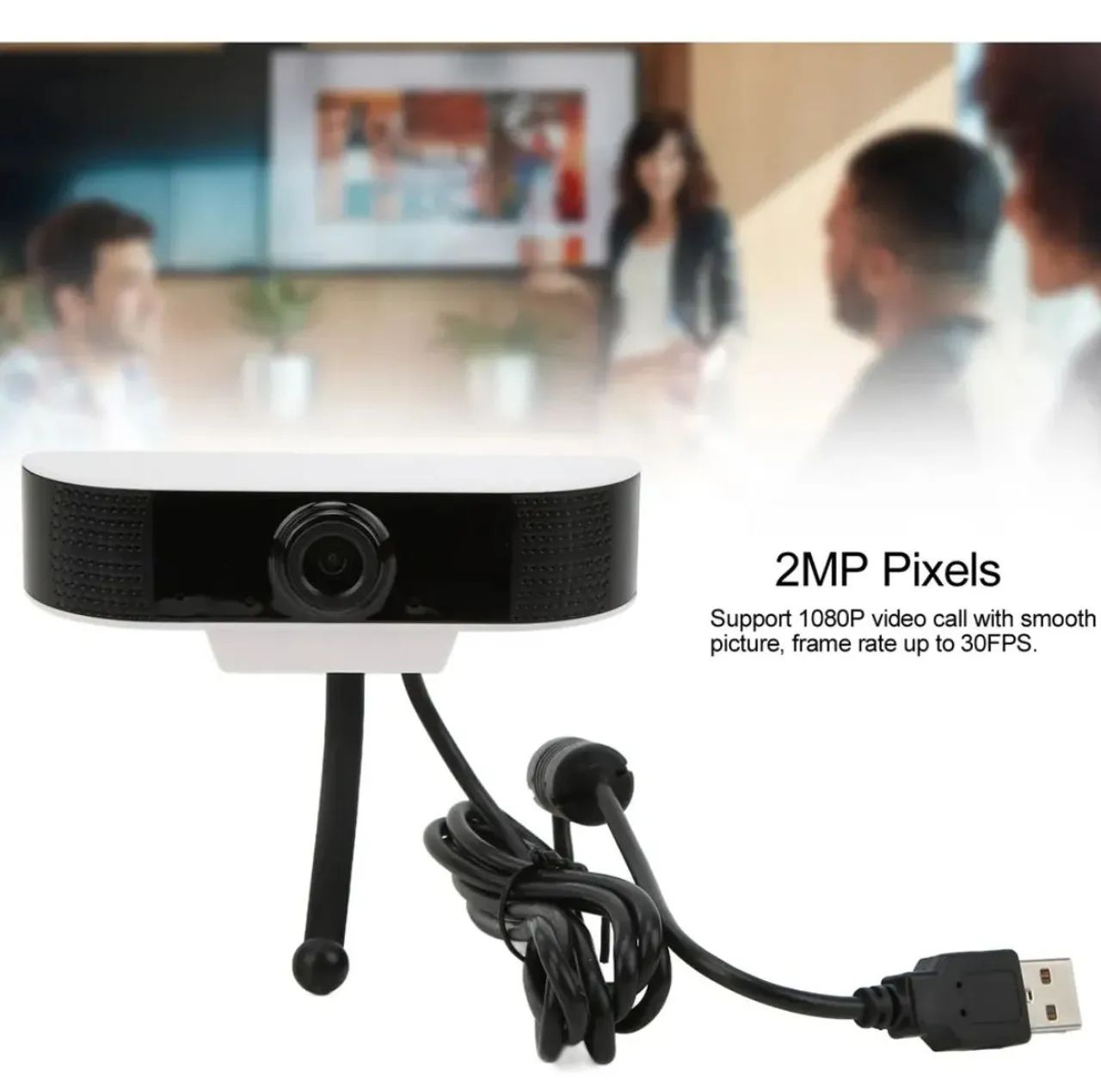 Webcam USB Full HD 1080p Com Microfone Novo - Foto 3