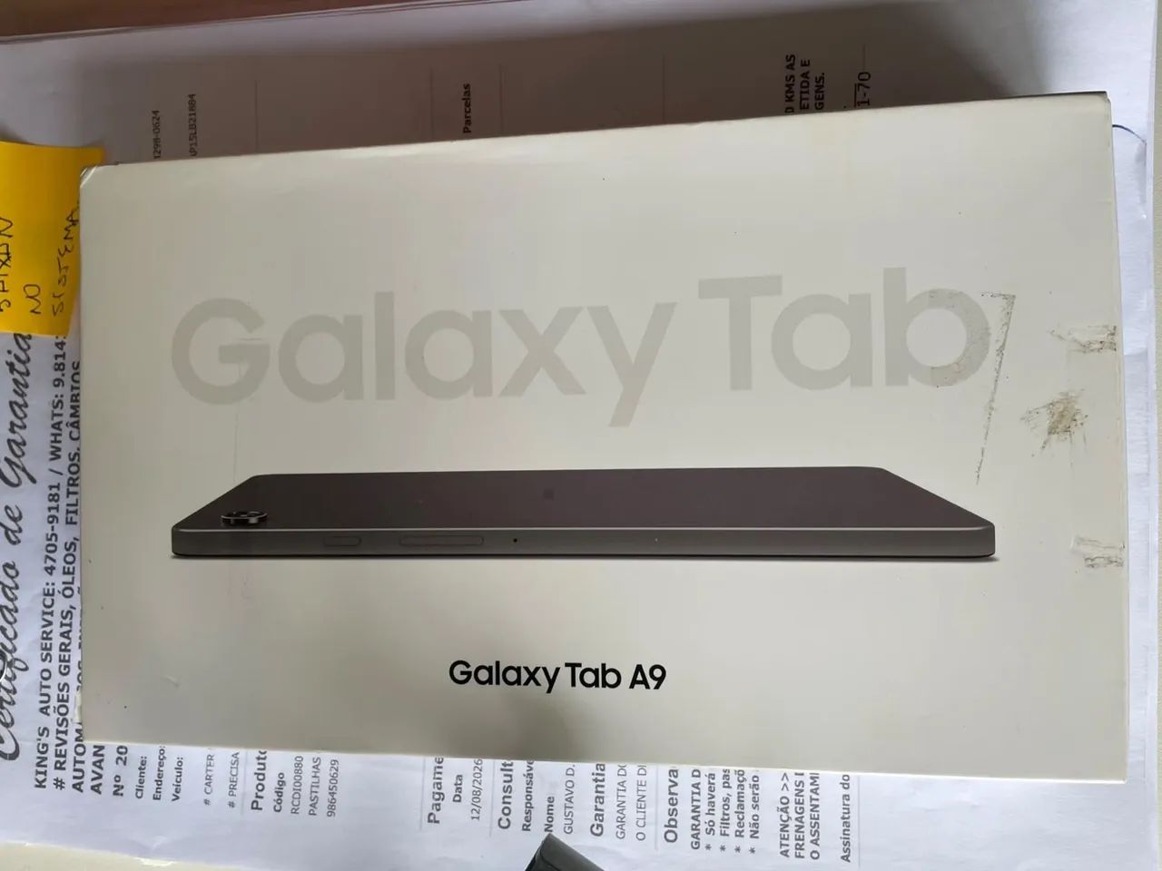 Tablet Galaxy A9 128 Gb com case 