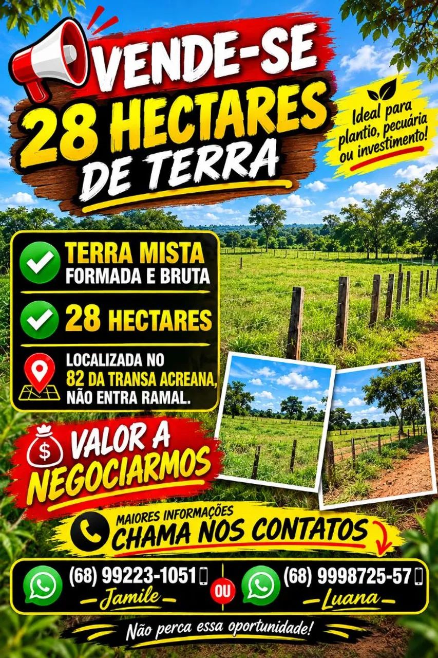 Vendo terra Mista Na transa acreana 