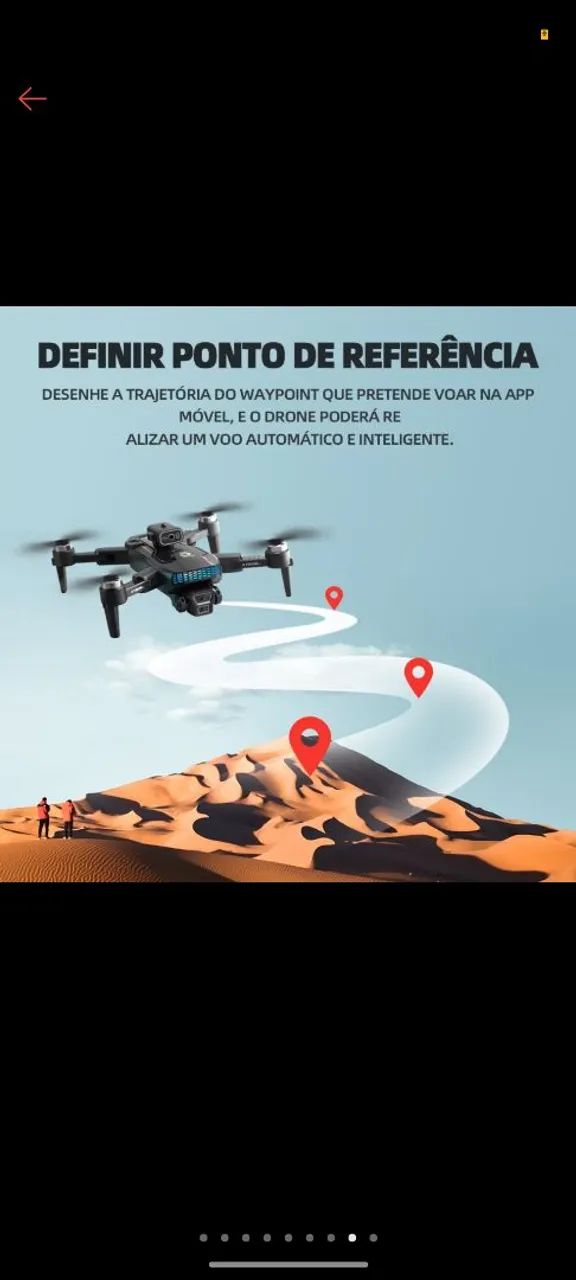Drone XT505 Profissional Para Fotografia Aérea GPS 4K HD Câmera + 2 baterias - Foto 6