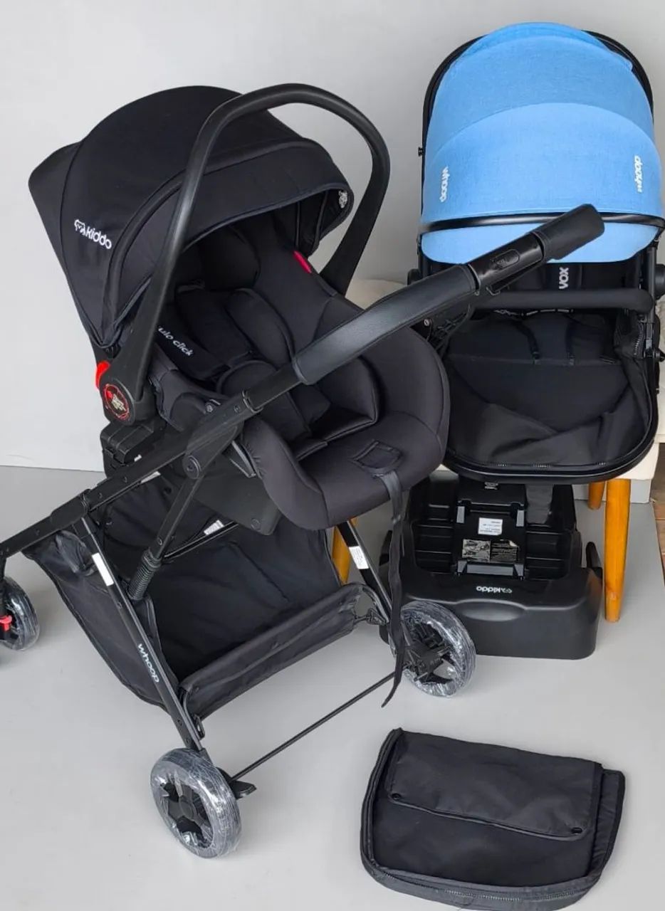 Conjunto Carrinho Moisés e bebê conforto com base - Foto 4