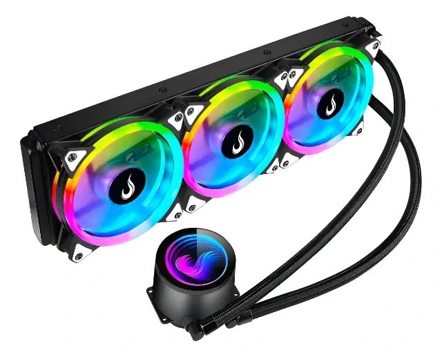 Water Cooler Rise Mode Black ARGB 360mm Intel AMD - Foto 5