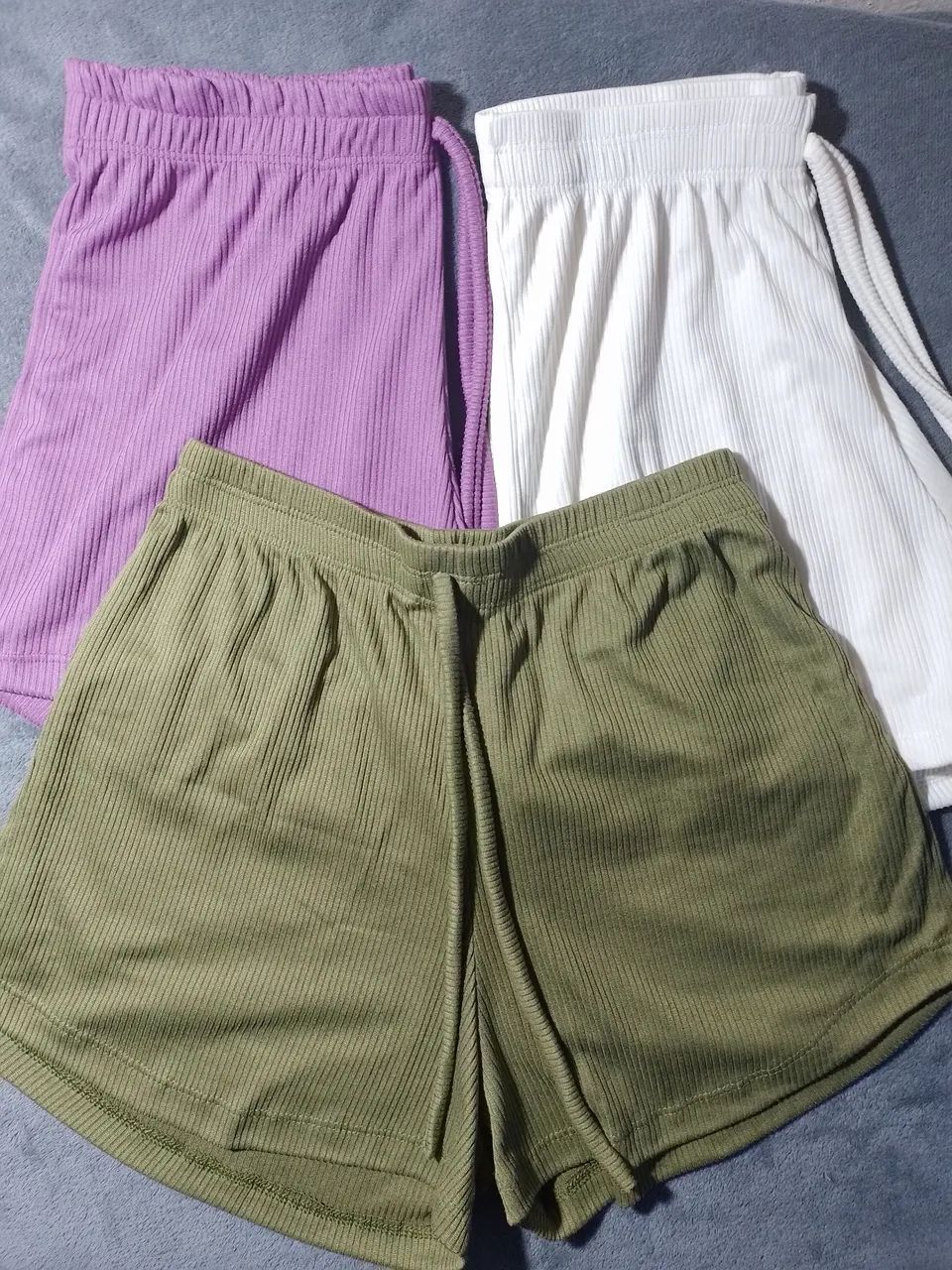 Short Canelado Feminino M, G e GG - Foto 3