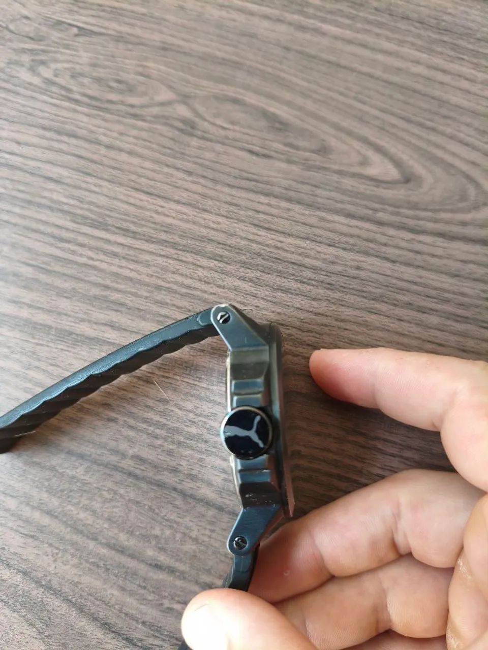 Relógio Puma Ultrasize Preto e Laranja, Original - Foto 4