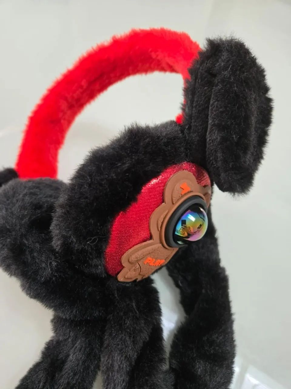 Protetor de Orelhas Urso Pelúcia Com Luzes Infantil - Foto 2