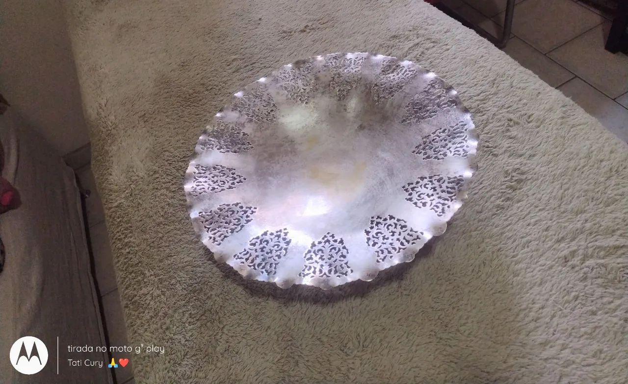 Vendo centro de mesa antigo de prata  - Foto 3