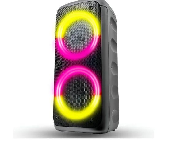 Caixa Som Grave Amplificado Bluetooth Led Rgb P2 Usb