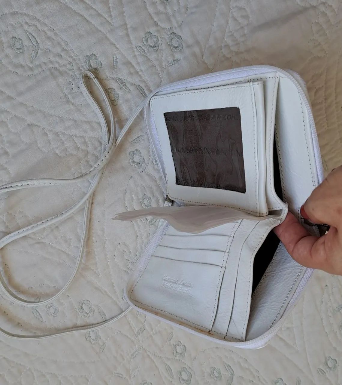 Bolsa de couro legitimo - Peq. - Foto 3