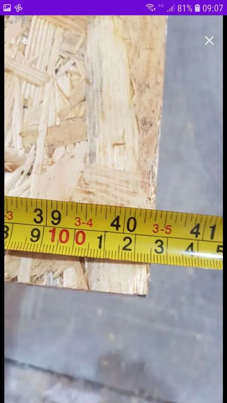 Madeirite Tapume Chapa OSB 9MM - Foto 5