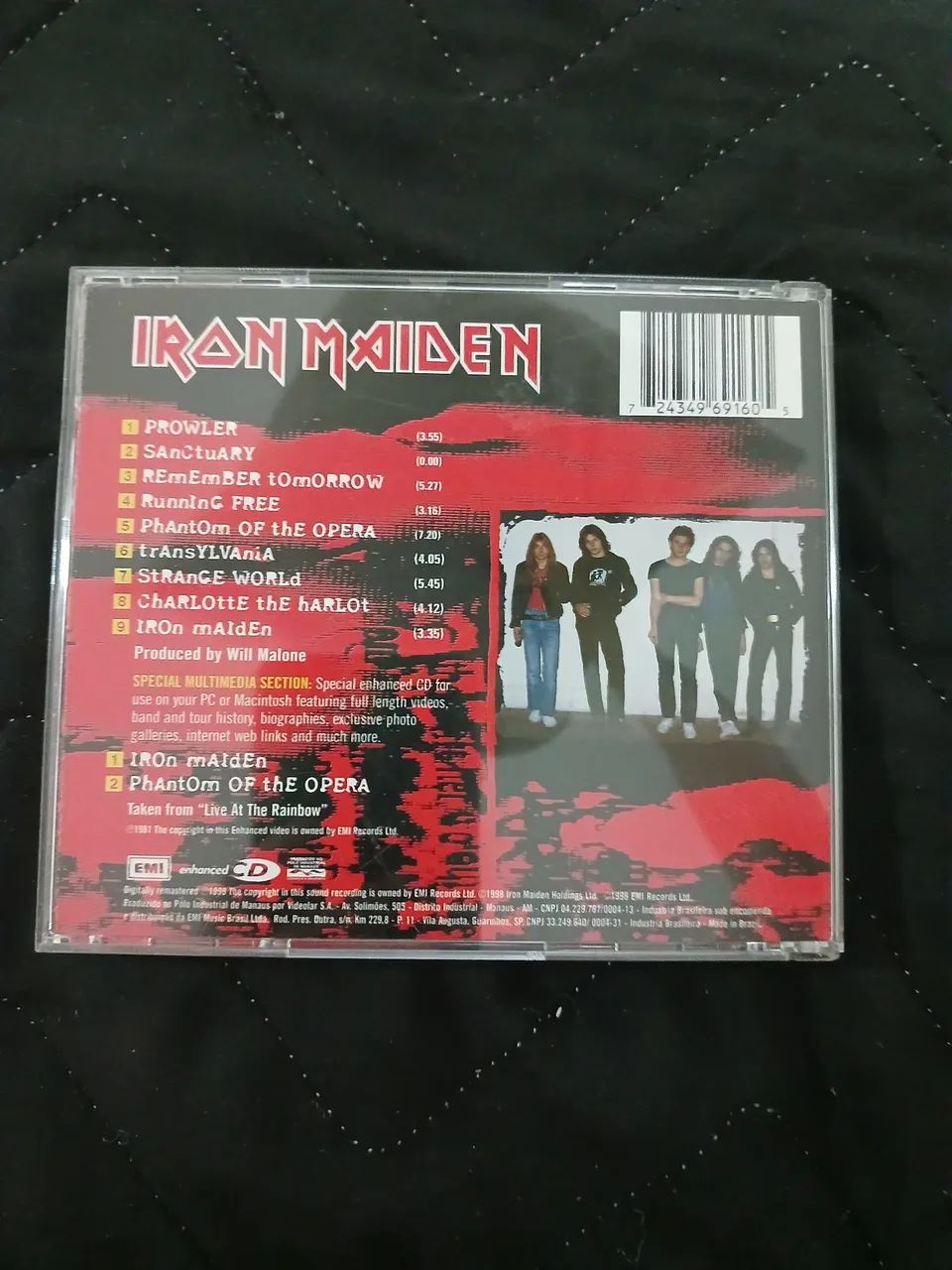 CD Iron Maiden autografado Paul d' Anno - Foto 4