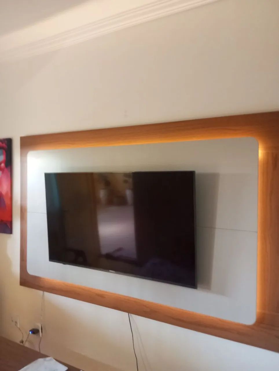 Lindo e exatamente painel  100% MDF com madeira "   novo "  - Foto 3