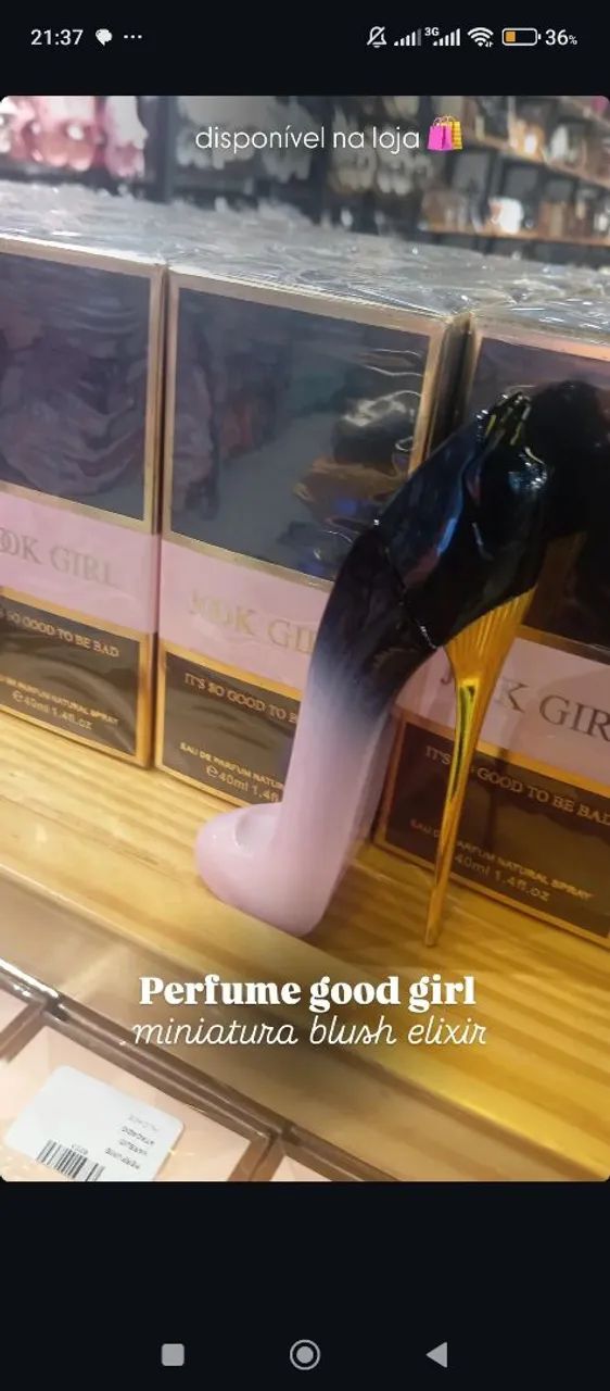 Perfume good girl miniatura blush elixir feminino 