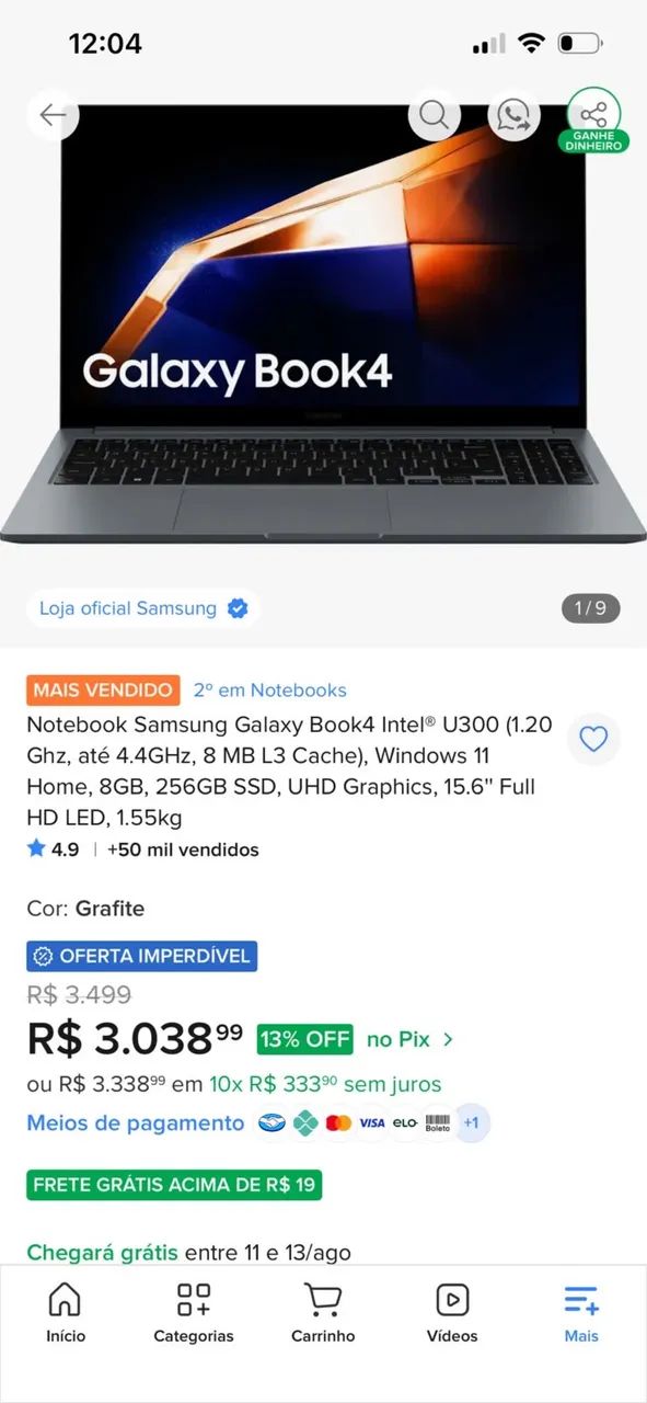 Vendo notebook em estado de novo - Foto 4
