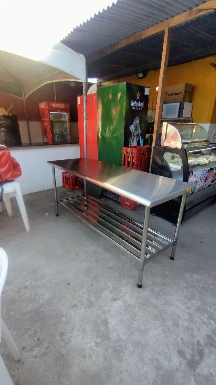 MESA DE MANIPULAÇÃO INOX 1.90 METRO IMECA  - Foto 4