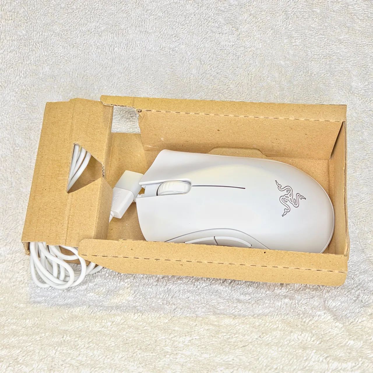 Mouse Gamer Razer DeathAdder Essential Branco (Usado 1 VEZ) - Foto 3