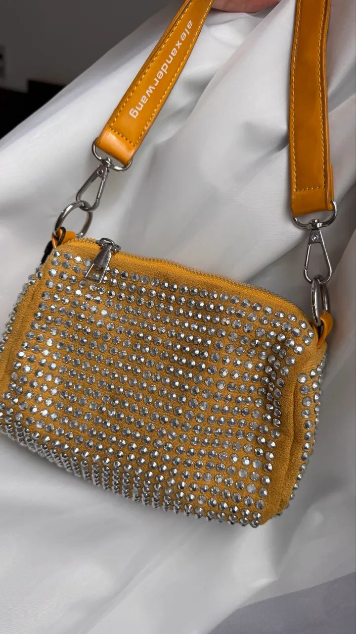     Bolsa de festa com strass e duas alças - Foto 2