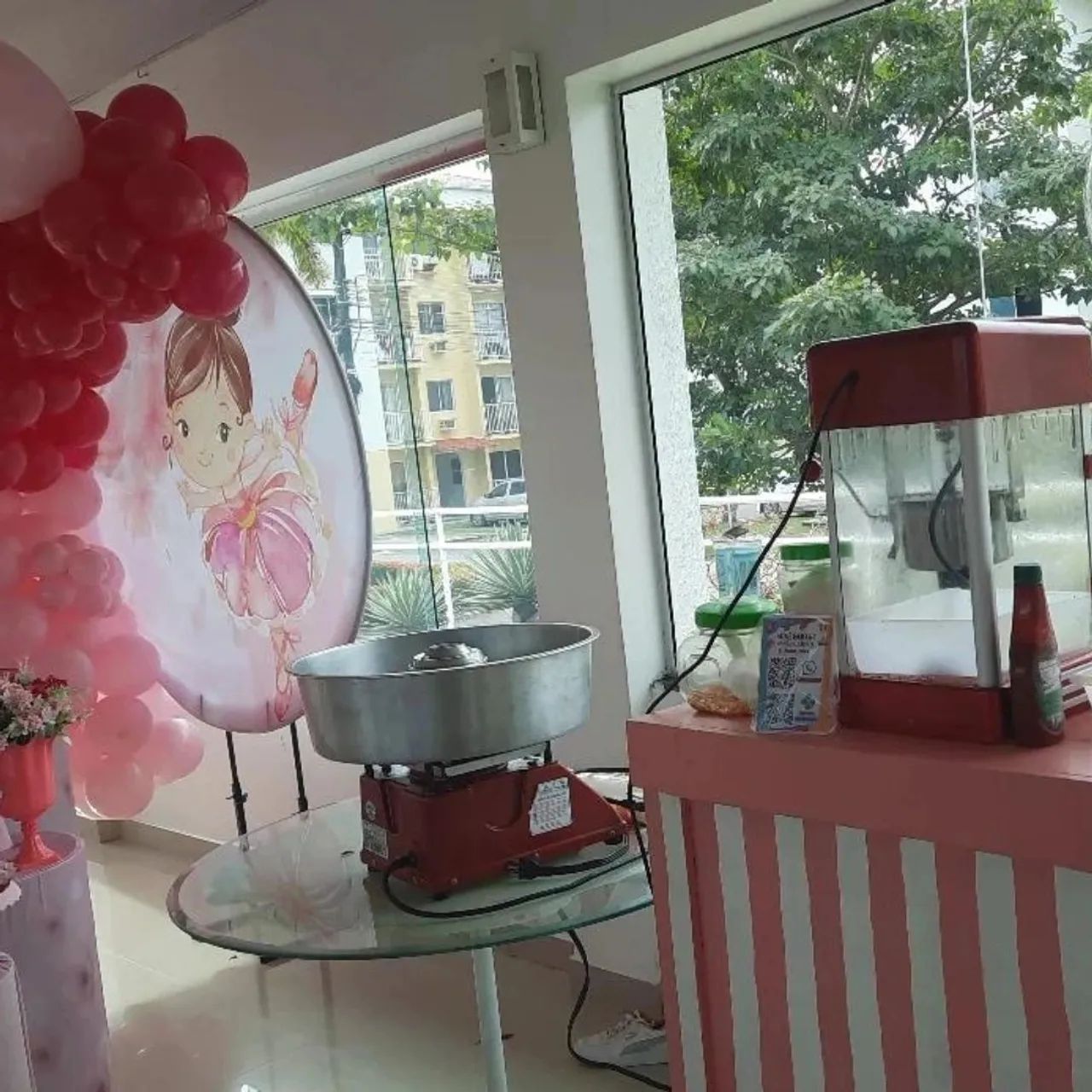 Pipocas algodão doce 