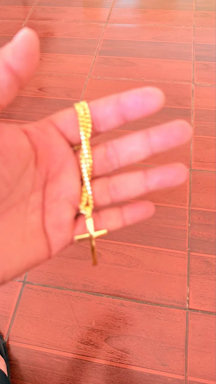 Cordao banhado a ouro nova  - Foto 2